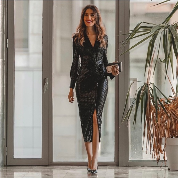 Zara Dresses & Skirts - Zara Sparkly party /wedding shirt dress